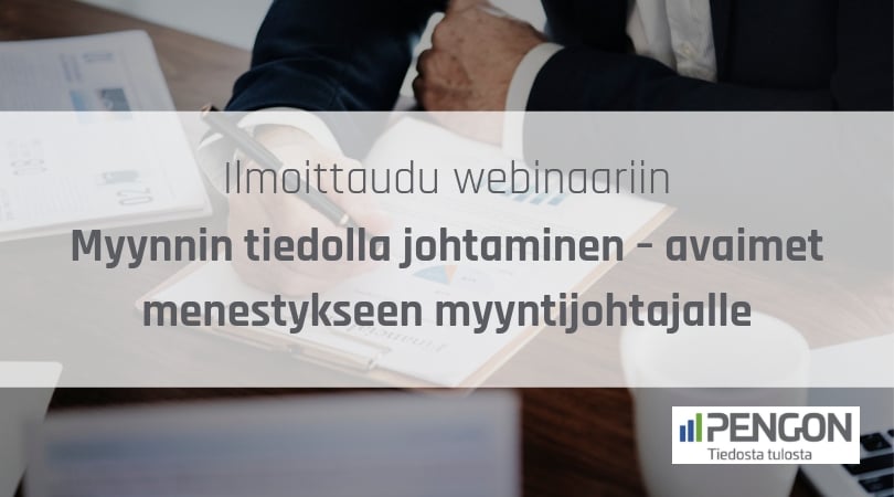 Ilmoittaudu webinaariin: Myynnin tiedolla johtaminen